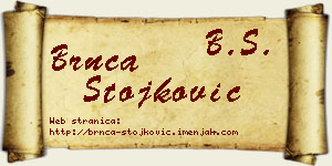 Brnča Stojković vizit kartica